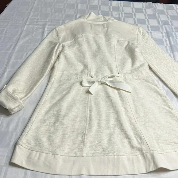 Cream fitted jacket ,sweater,cardigan QUINN ,Anthropologie, - Picture 5 of 12